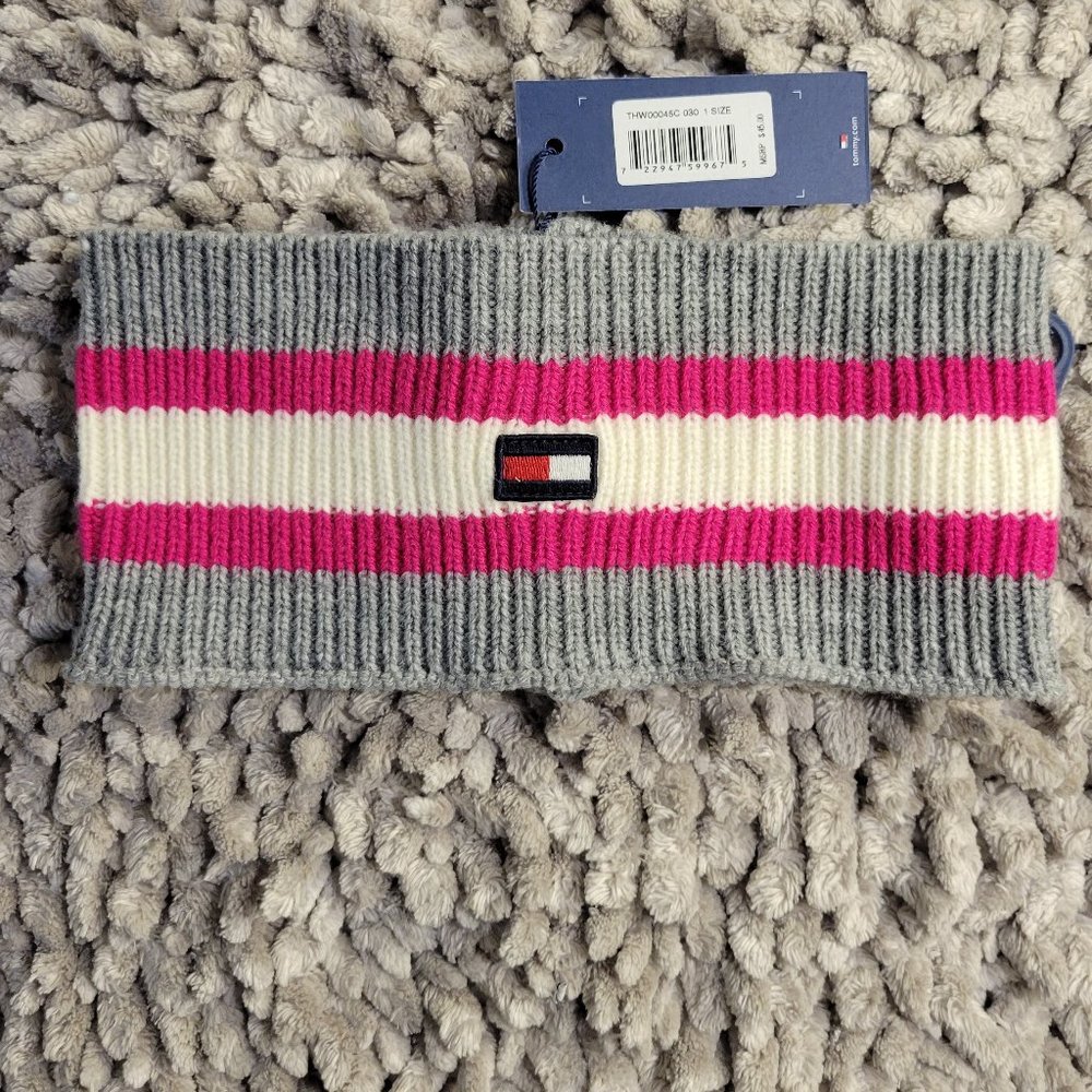 TOMMY HILFIGER WOMENS KNIT SCARF ROUND - Picture 5 of 11